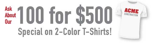 Discount t-shirt printing deal from Tower Media and Printing in Mesa, Gilbert, Chandler, Arizona, AZ